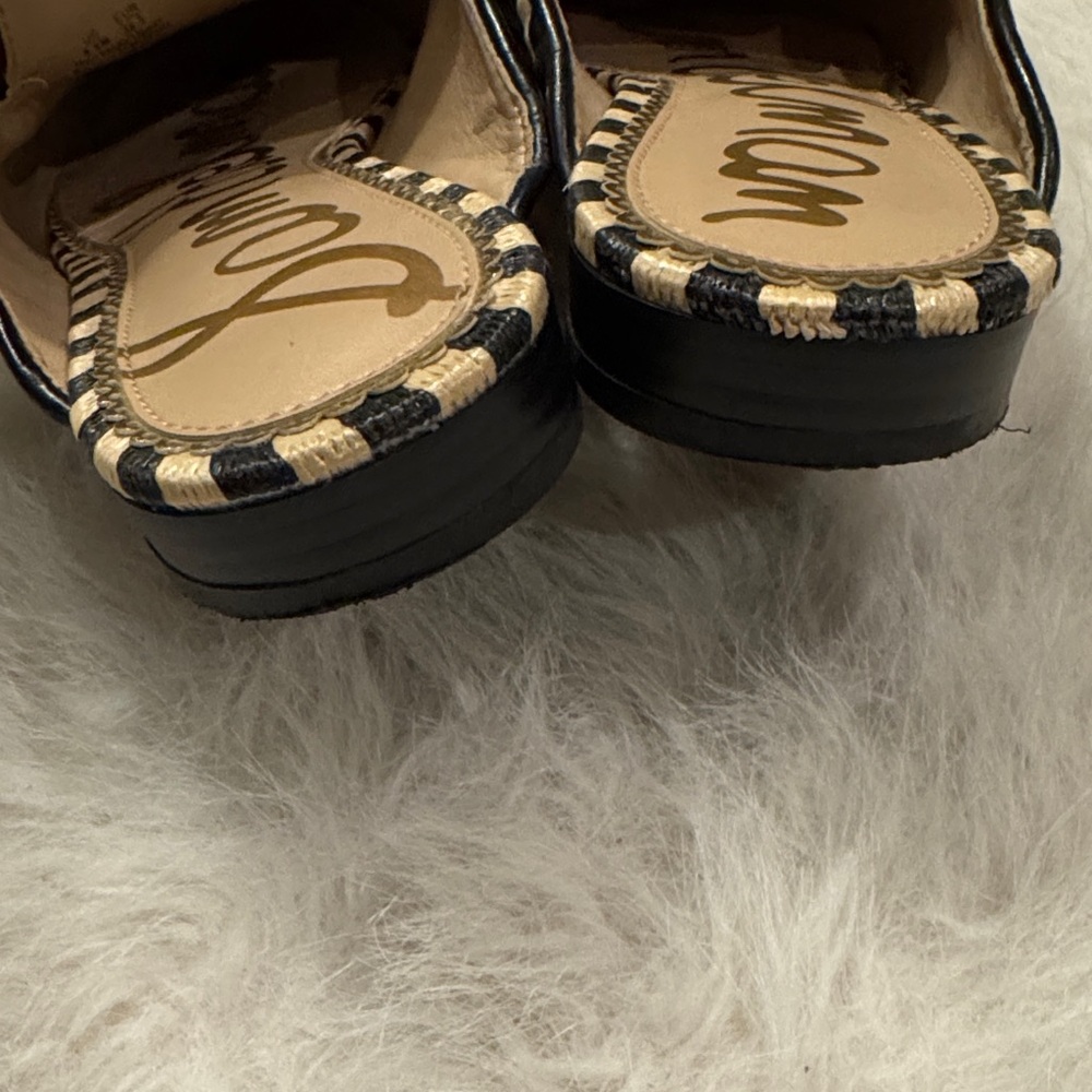 Sam Edelman Women Jillian Embroidered Mule Loafers 2000’s Size 8 1/2 pre-owned - Picture 8 of 9